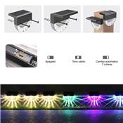 Aplique led solar Renio 1 W RGB-W - Pack 2 uds