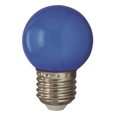 ESFERICA LED E27 2W 230V AZUL