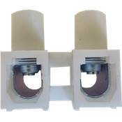 Regleta conexión profesional blanca 10 mm (tira 12 polos)