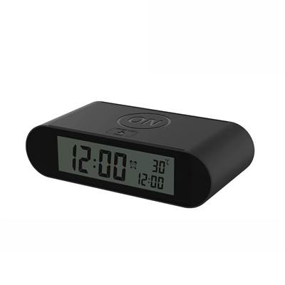 Reloj despertador digital negro