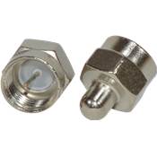 CONECTOR FINAL " F" CON CARGA 75 OHMS METALICO