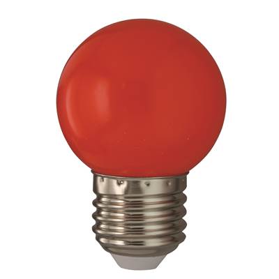 ESFERICA LED E27 2W 230V ROJA