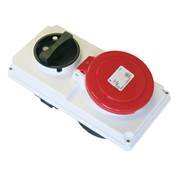 TOMAS INTERBLOCANTES TRASCUADRO. IP 44 3P+T, 16A