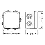 Caja estanca 100x100 7 conos