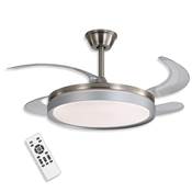 Ventilador 4 aspas retráctiles "Sky" níquel