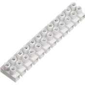 Regleta conexión profesional blanca 6 mm (tira 12 polos)