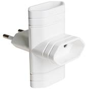 Adaptador de 3 tomas bipolar 10 A 250 V