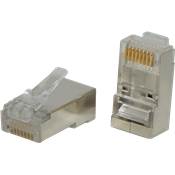 CONECTOR MODULAR 8 VIAS RJ45